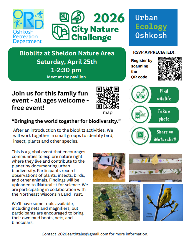 2026 City Nature Challenge Bioblitz at Sheldon